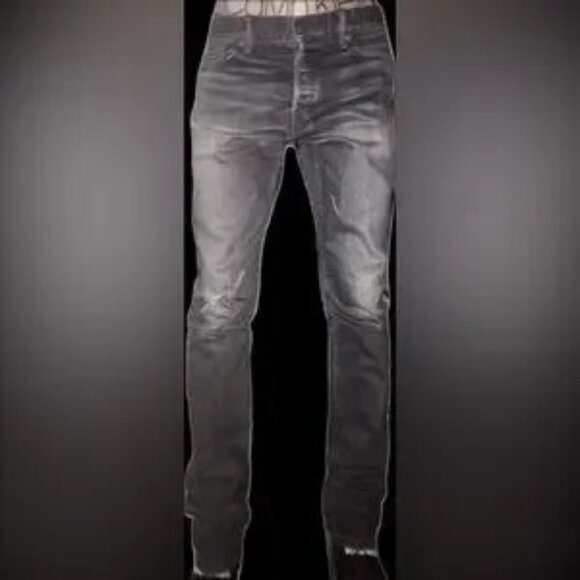 Men's John Elliott Cast 2 Season 10 Antique Daze Black Denim Jeans, NWOT, Raw He - Picture 10 of 14